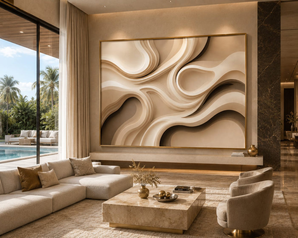 Desert Flow – Luxury Neutral Abstract Printable Wall Art