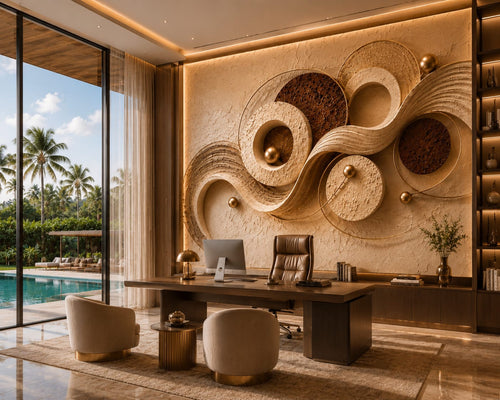 Golden Orbit – Luxury Modern Abstract Printable Wall Art