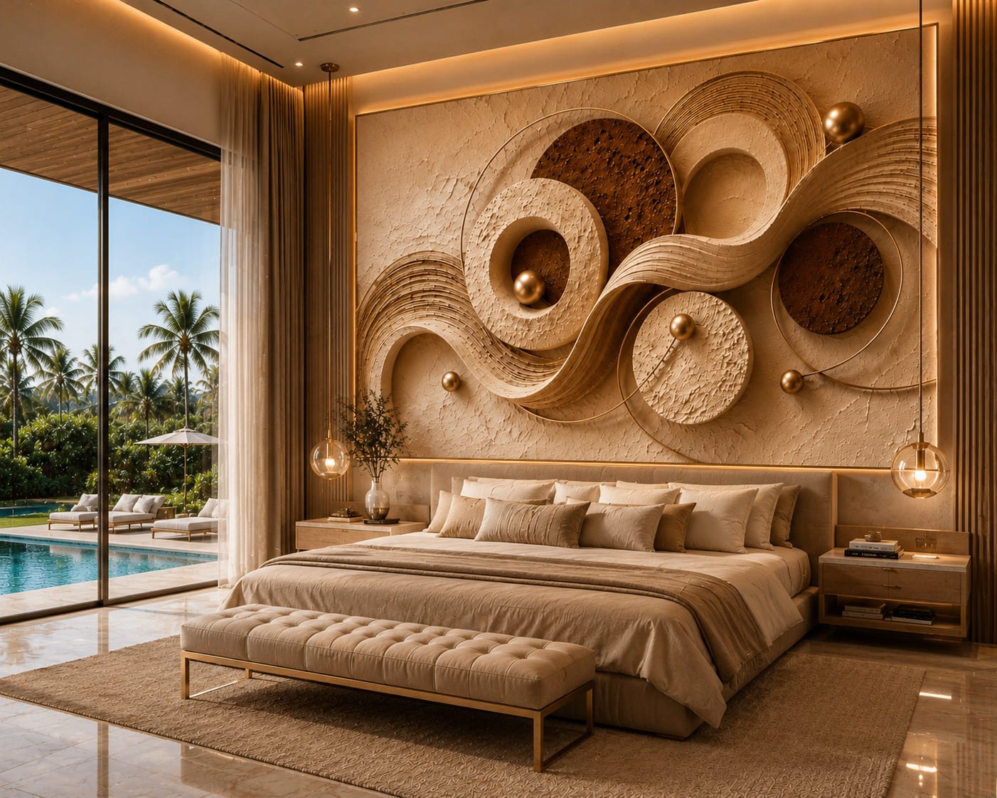Golden Orbit – Luxury Modern Abstract Printable Wall Art