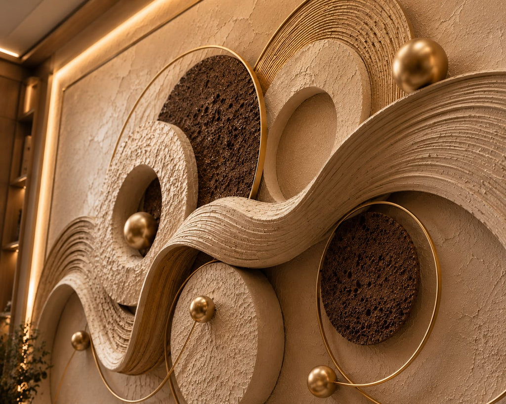 Golden Orbit – Luxury Modern Abstract Printable Wall Art