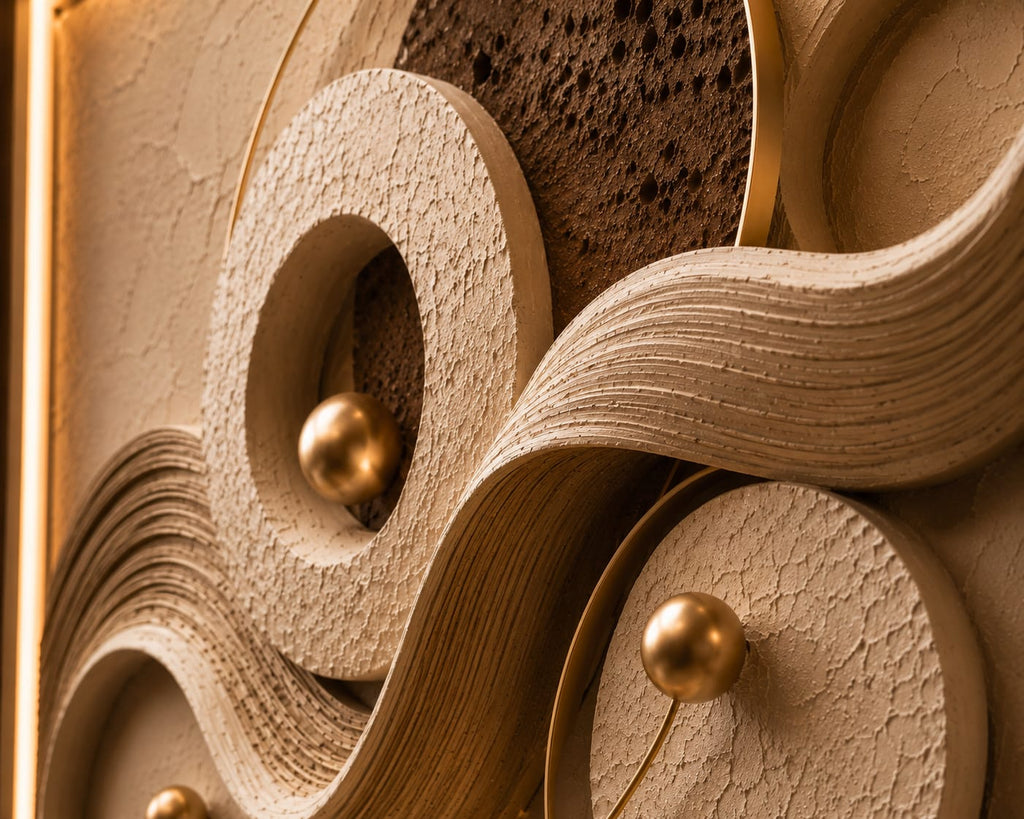 Golden Orbit – Luxury Modern Abstract Printable Wall Art