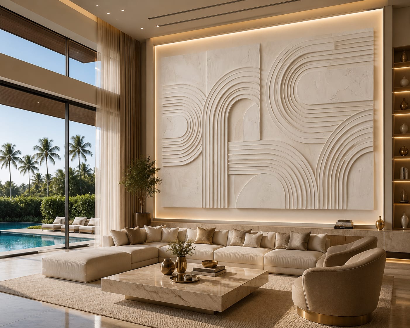 Ivory Arches – Luxury Neutral Abstract Printable Wall Art