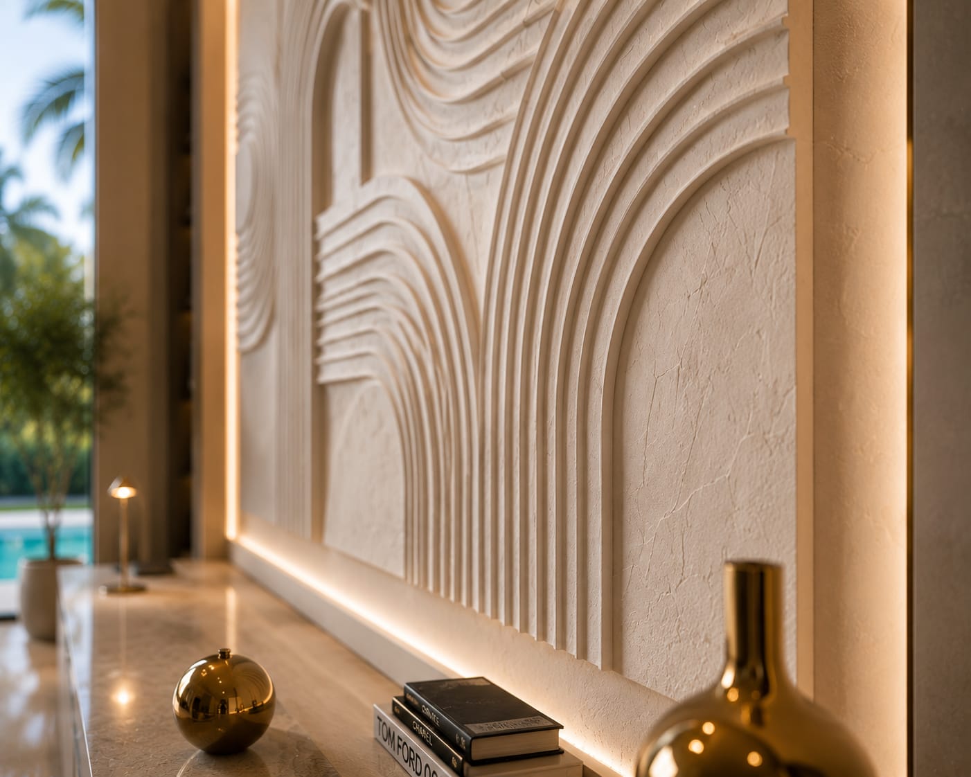 Ivory Arches – Luxury Neutral Abstract Printable Wall Art