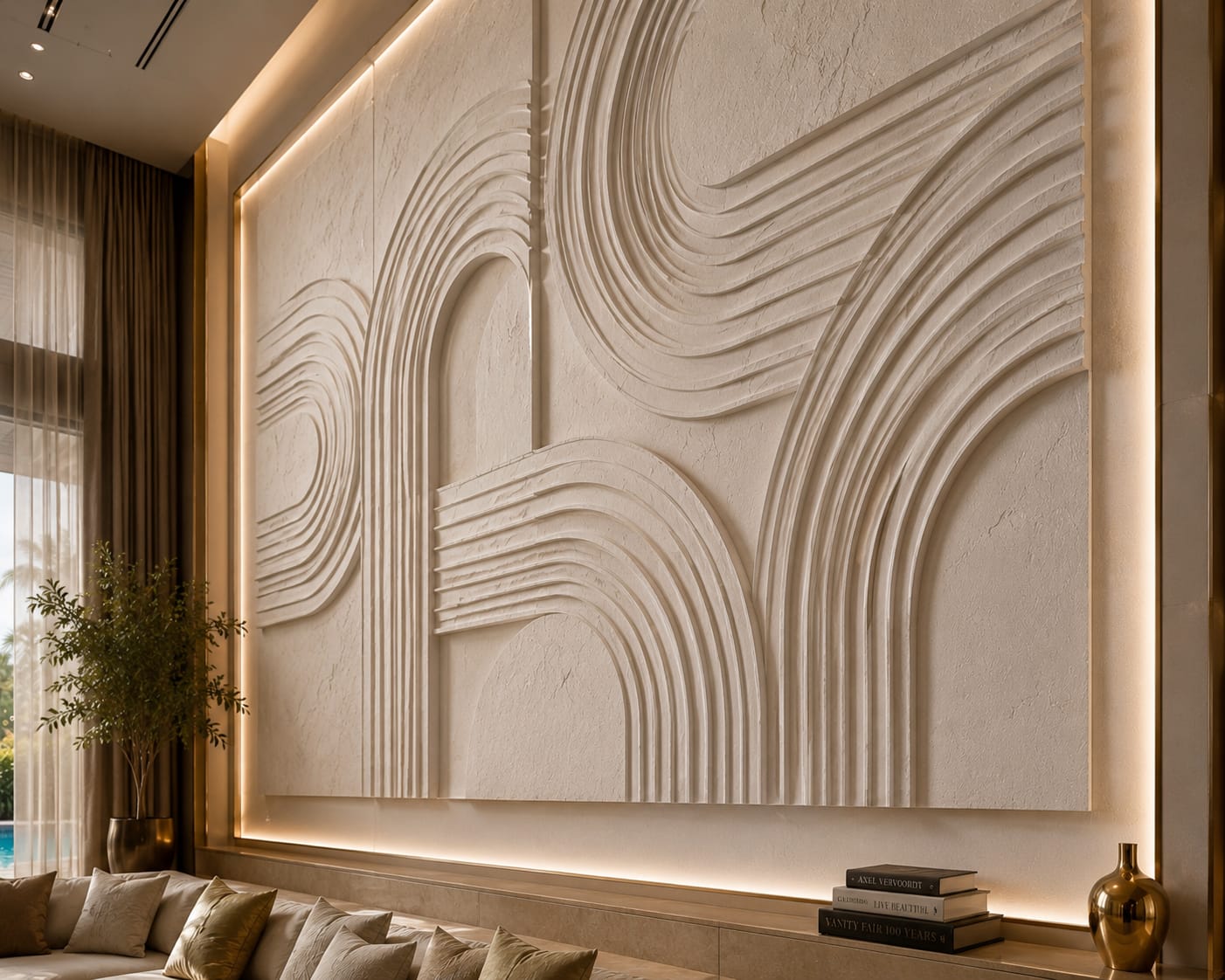 Ivory Arches – Luxury Neutral Abstract Printable Wall Art