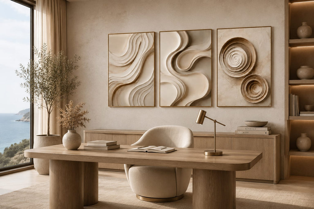Luxury Organic Trio - Set of 3 Printable Wall Art