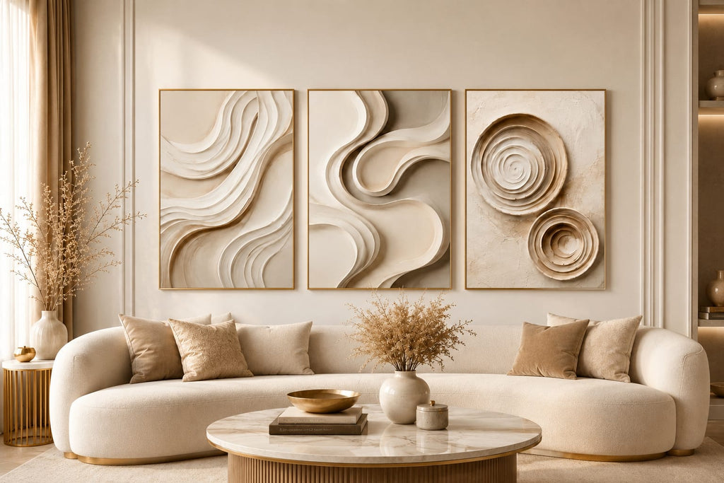 Luxury Organic Trio - Set of 3 Printable Wall Art