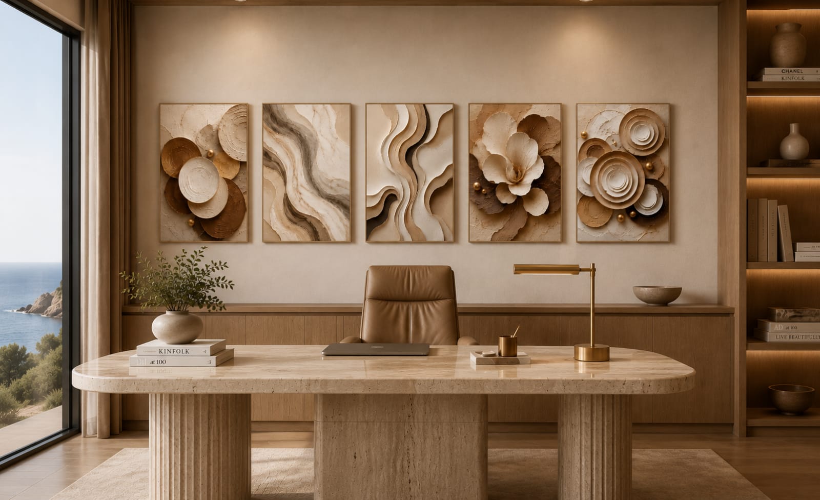 Luxury Earth Collection – Set of 5 Printable Wall Art
