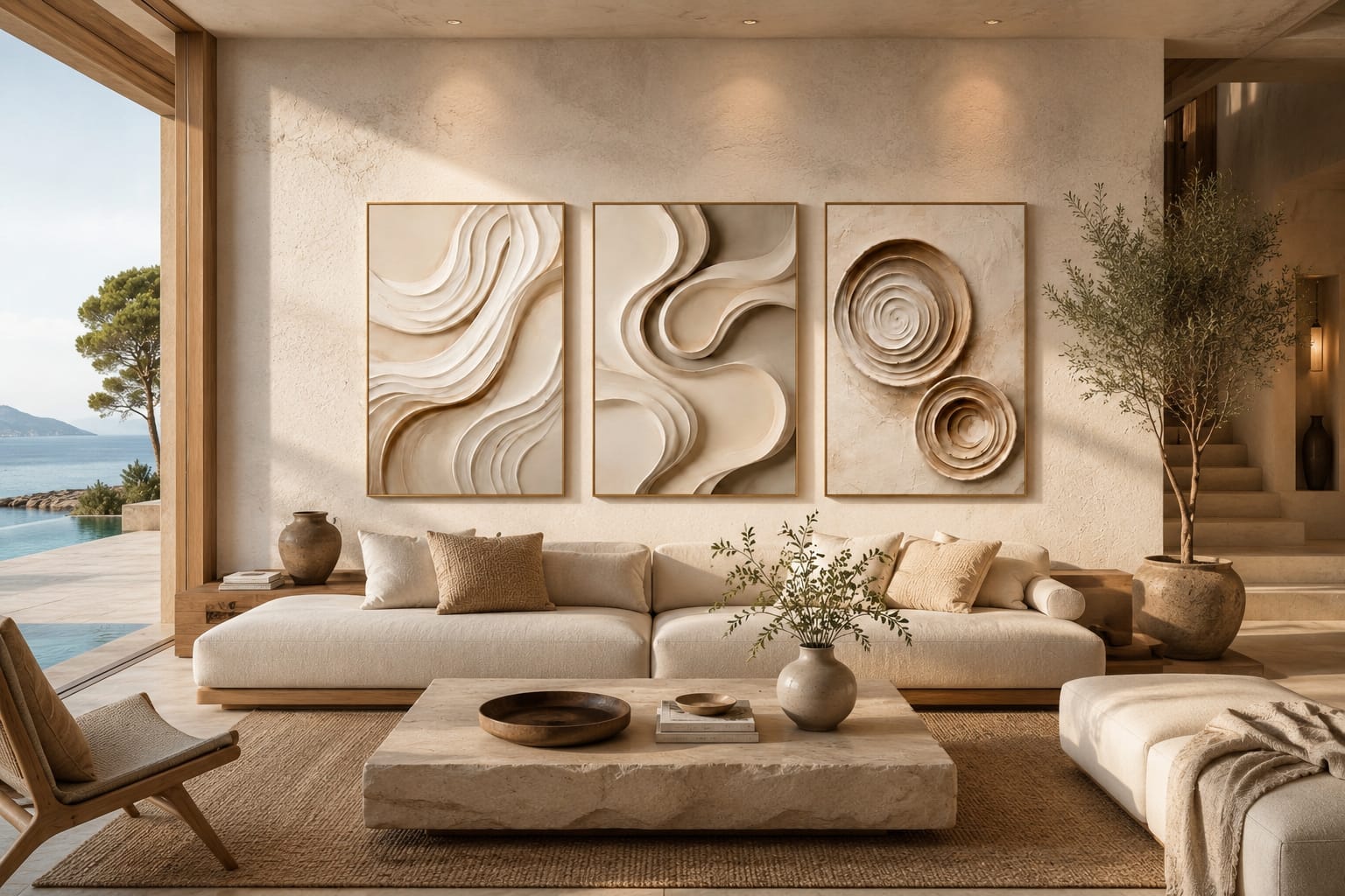 Luxury Organic Trio - Set of 3 Printable Wall Art