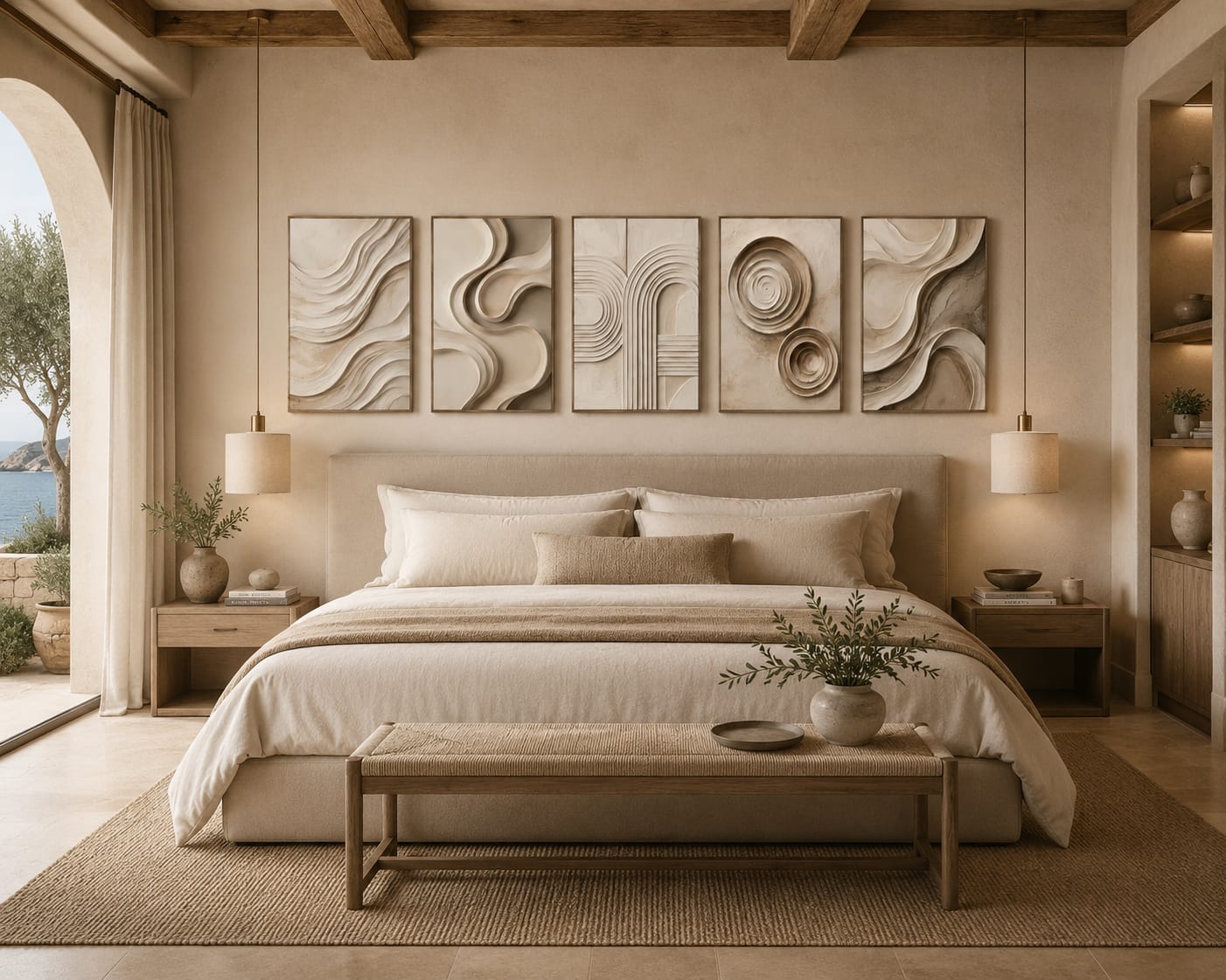 Modern Organic Collection – Set of 5 Printable Wall Art