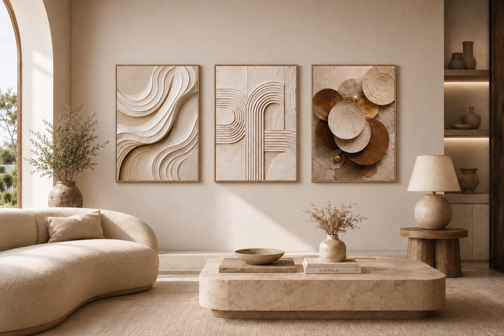Serene Organic Collection – Set of 3 Printable Wall Art