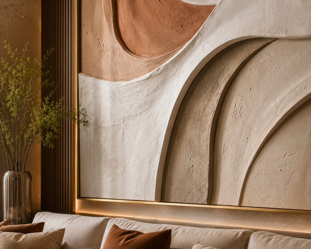 Terracotta Flow – Warm Organic Abstract Printable Wall Art