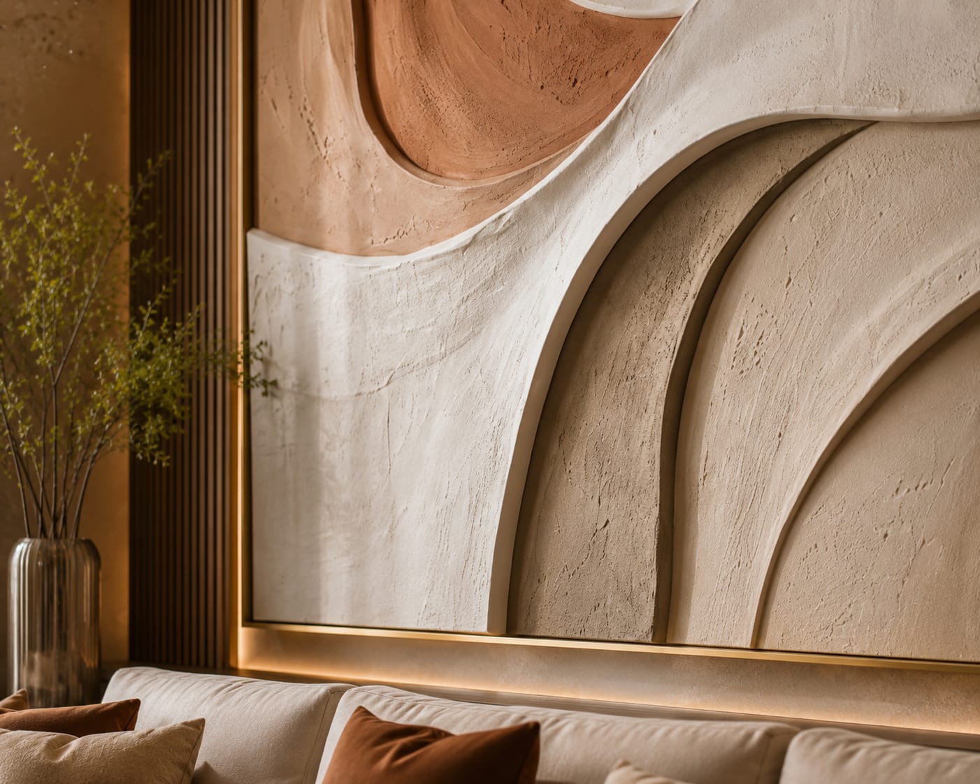 Terracotta Flow – Warm Organic Abstract Printable Wall Art